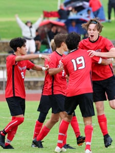 Boys soccer, upper school at HPA