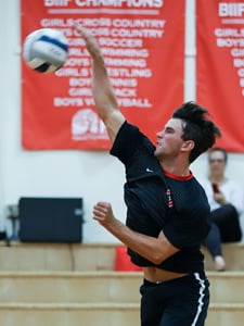 Boys volleyball, upper school at HPA