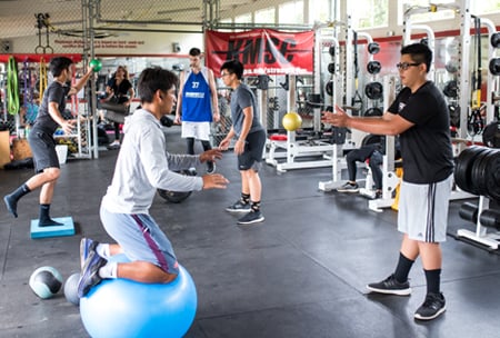 Nakamaru Fitness Center, upper school campus at HPA