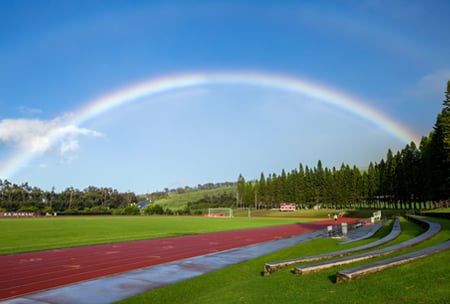 Stanford W. Shutes Track, upper school campus at HPA