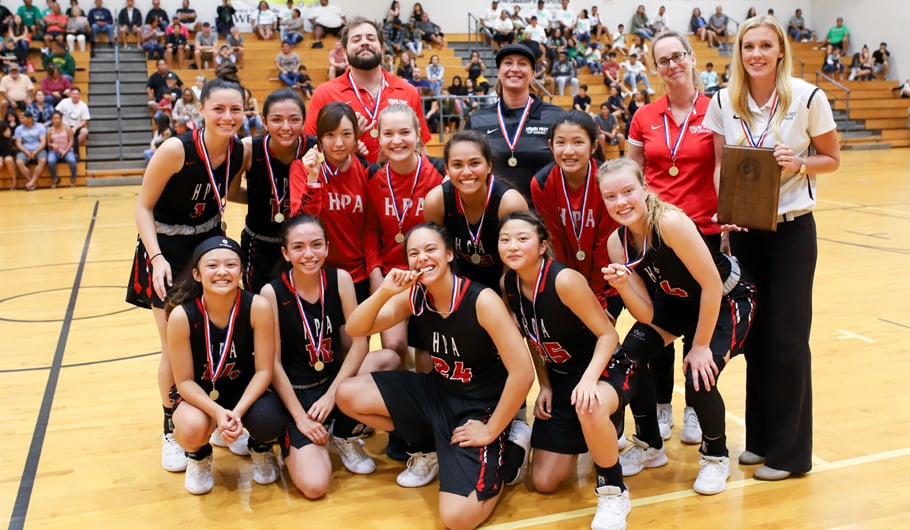 Girls basketball, upper school at HPA