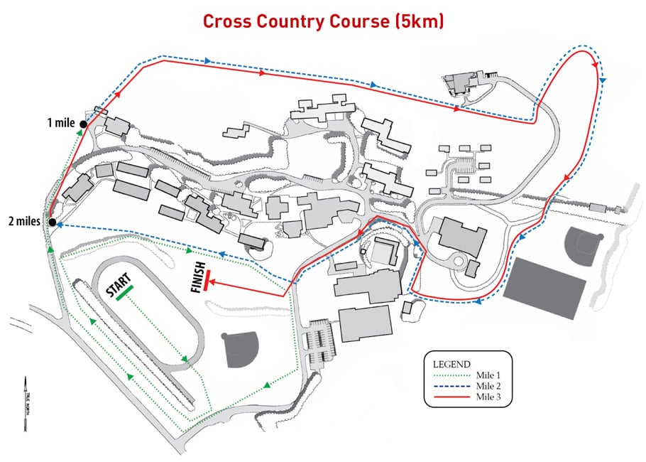 Upper school cross country course