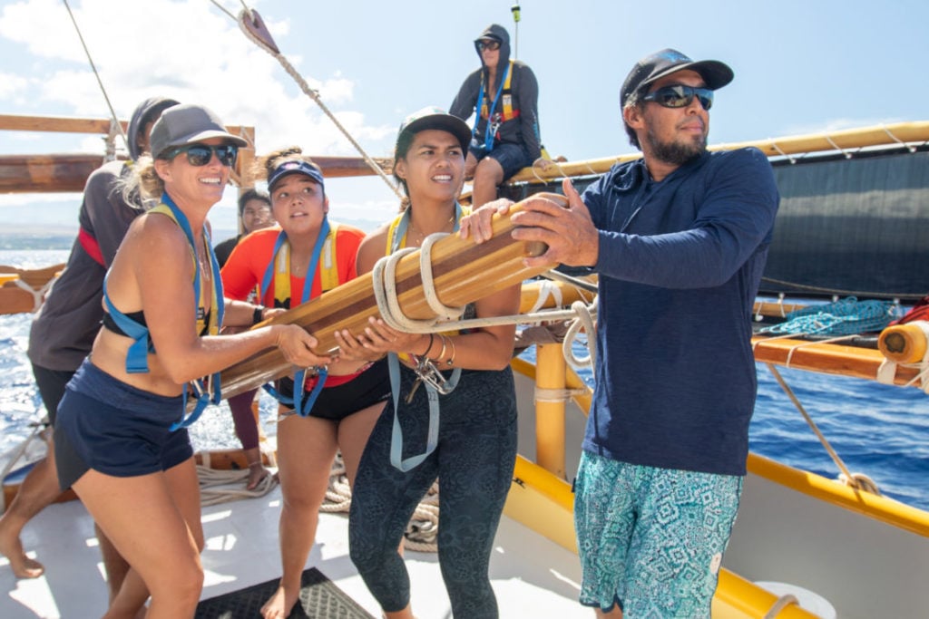 Senior capstone class on traditional Hawaiian way finding, Hawai‘i Preparatory Academy, Waimea, HI